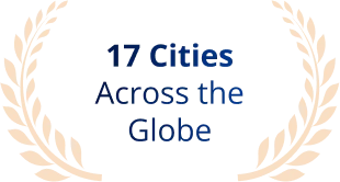 Present in 17 Cities across the Globe