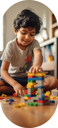 Student building blocks